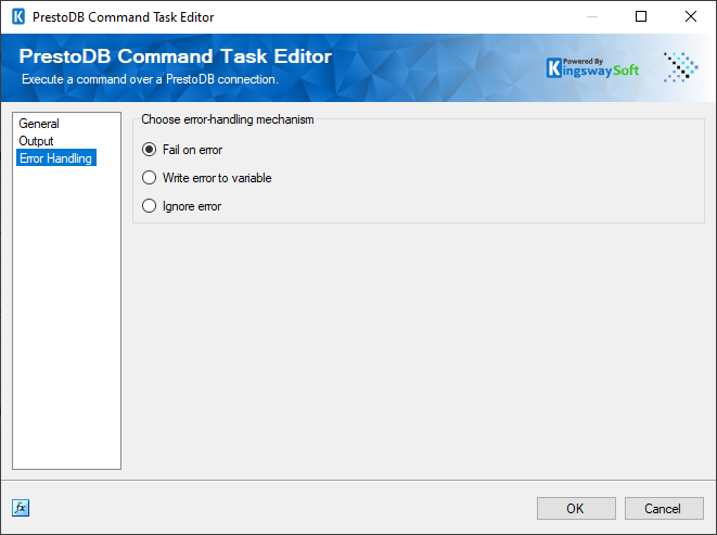 PrestoDB Command Task - Error Handling